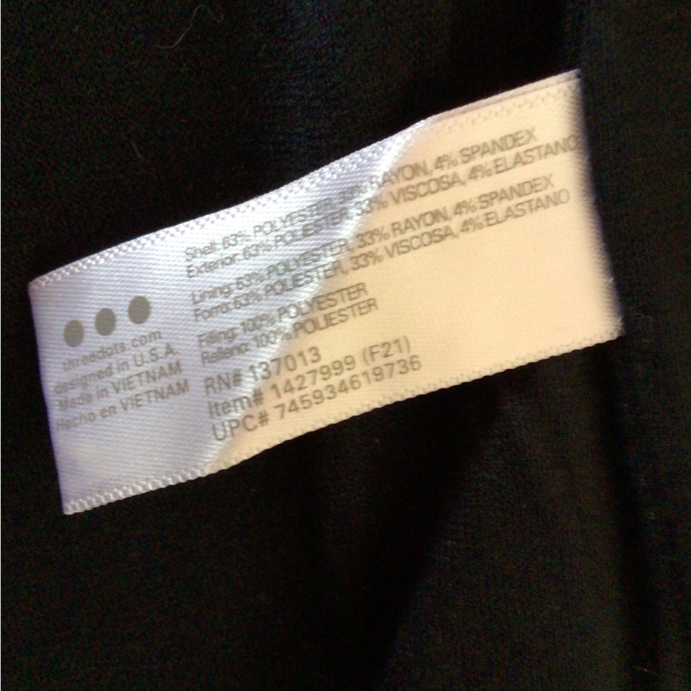 Three Dots Cozy Midweight Insulated Quilted High Low Hem Zip Jacket, Medium - Picture 10 of 11